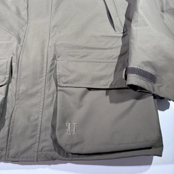 Härkila Packable Waterproof Hooded Jacket Men’s EU 52/ Large Olive Green Hunting